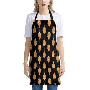 Buddha Pattern Print Apron