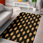 Buddha Pattern Print Area Rug