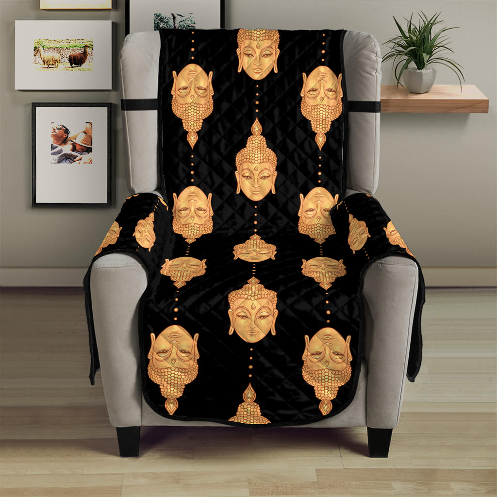 Buddha Pattern Print Armchair Protector