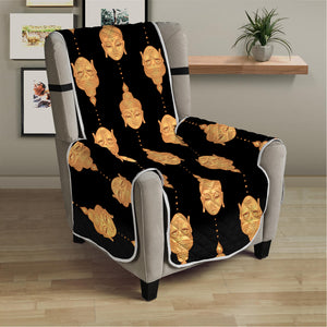 Buddha Pattern Print Armchair Protector