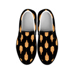 Buddha Pattern Print Black Slip On Shoes