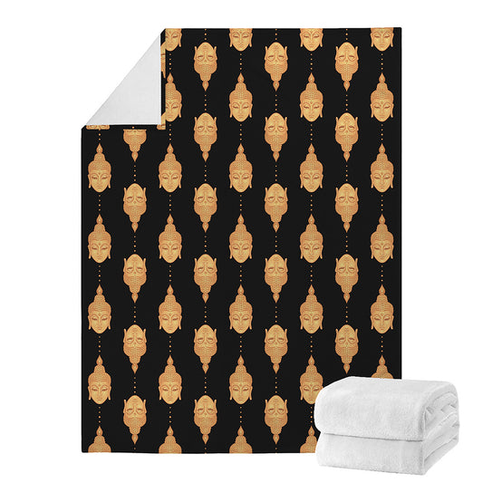 Buddha Pattern Print Blanket