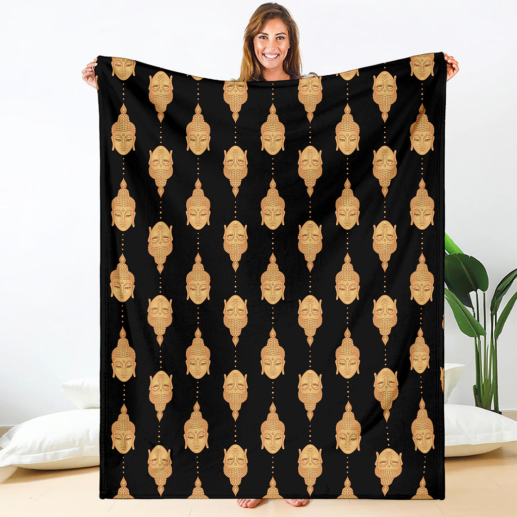 Buddha Pattern Print Blanket
