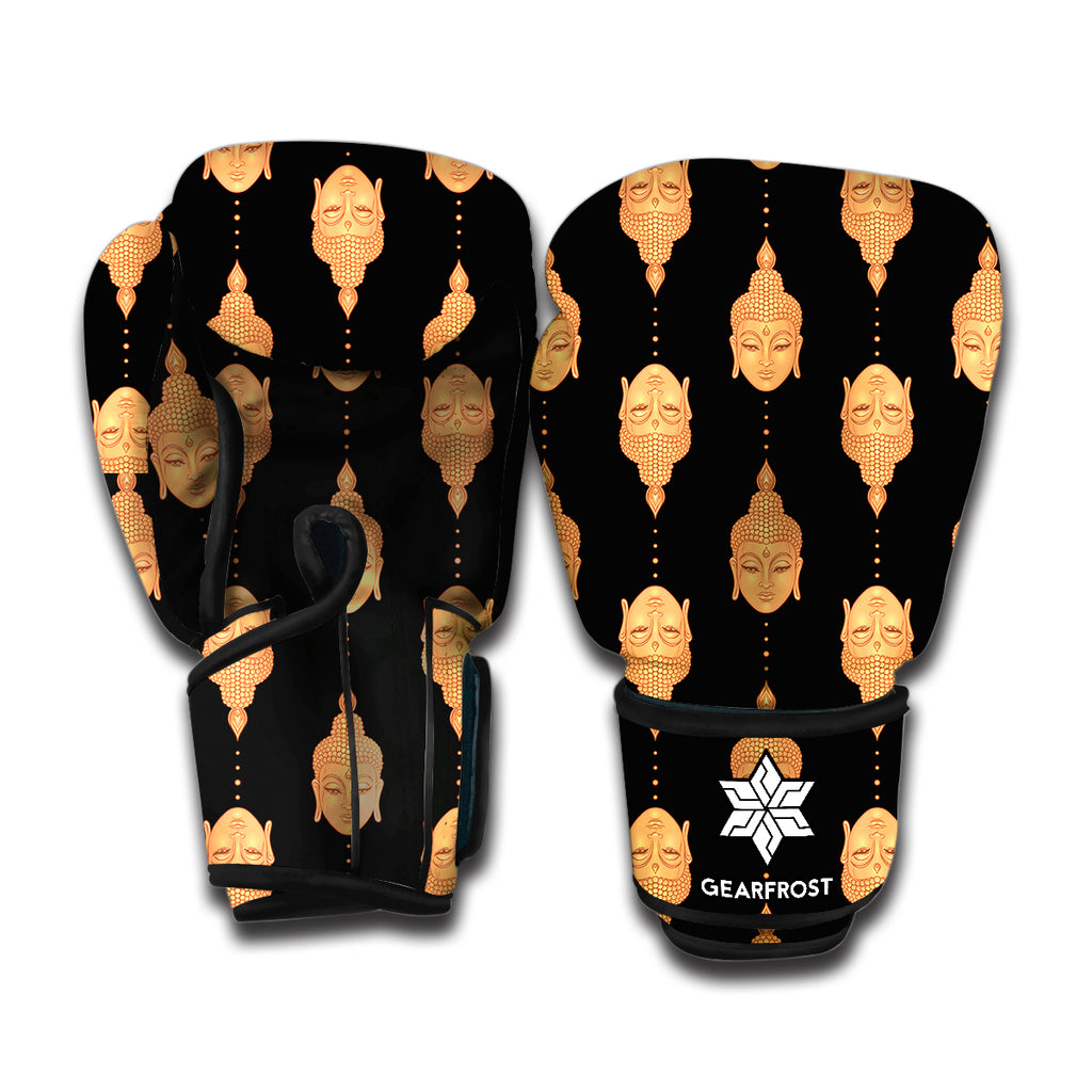 Buddha Pattern Print Boxing Gloves