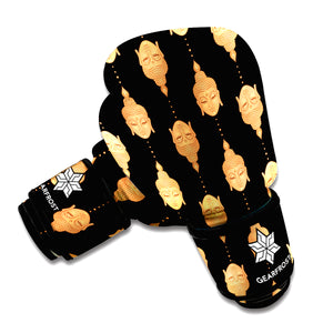 Buddha Pattern Print Boxing Gloves