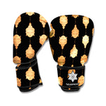 Buddha Pattern Print Boxing Gloves