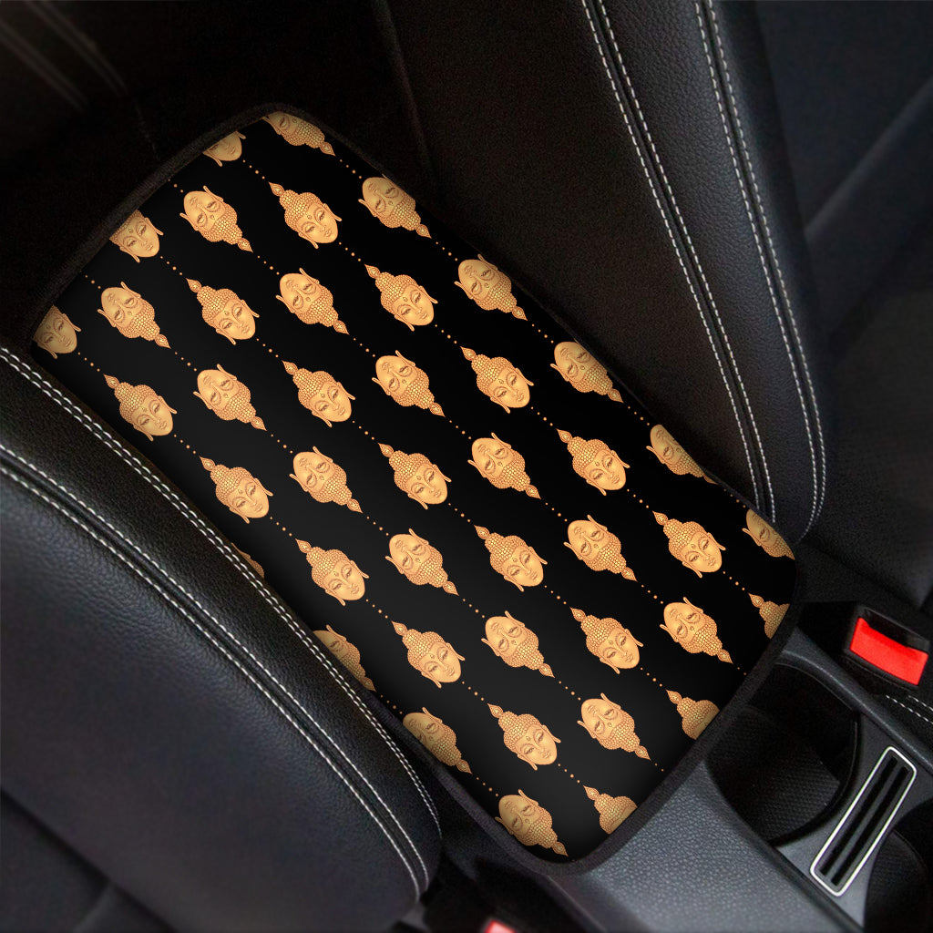 Buddha Pattern Print Car Center Console Cover