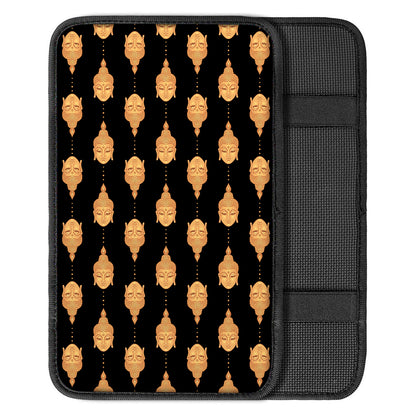 Buddha Pattern Print Car Center Console Cover