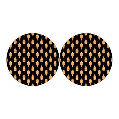 Buddha Pattern Print Car Coasters