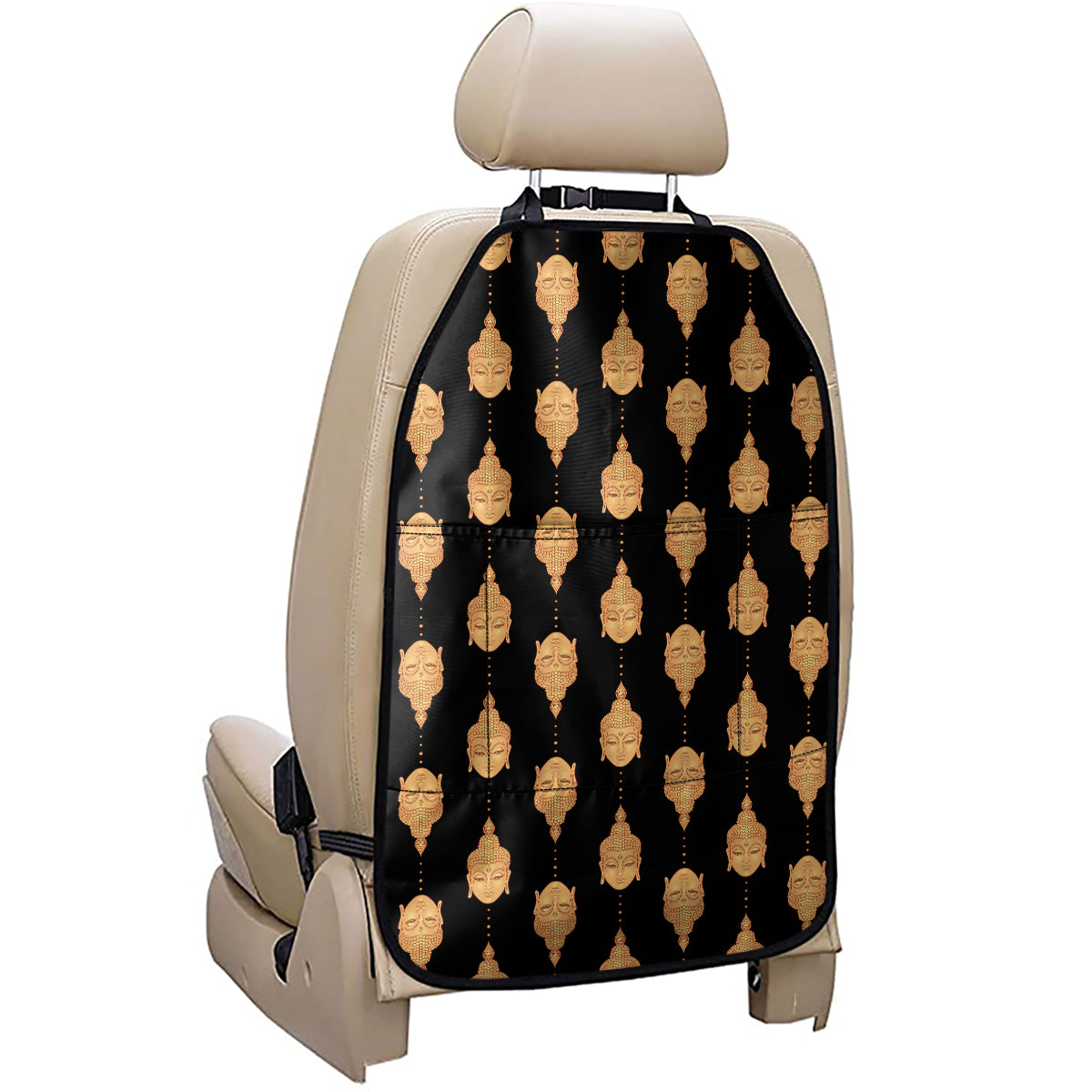 Buddha Pattern Print Car Seat Organizers