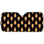 Buddha Pattern Print Car Sun Shade