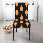 Buddha Pattern Print Dining Chair Slipcover