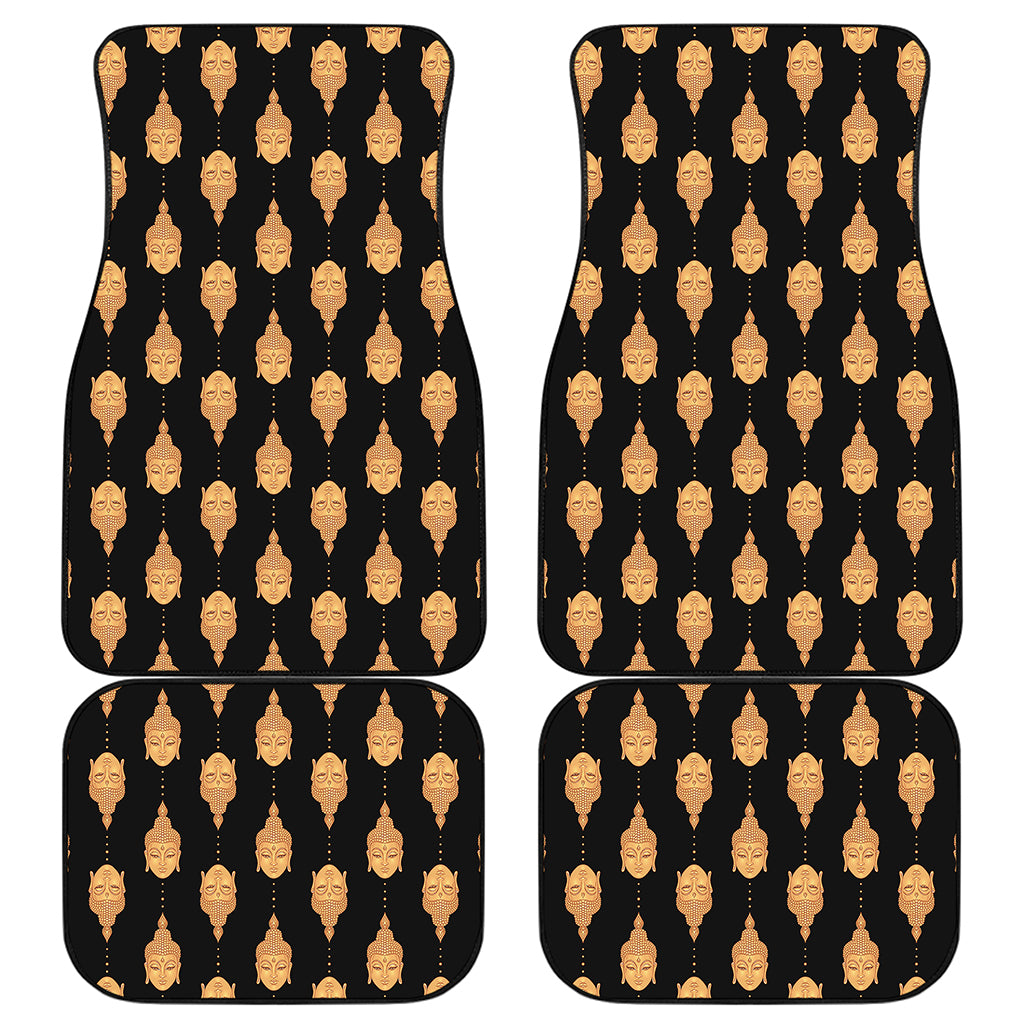 Buddha Pattern Print Front and Back Car Floor Mats