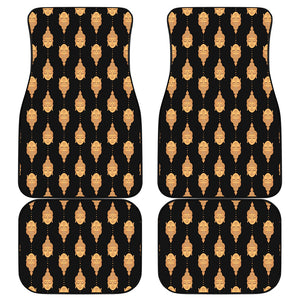 Buddha Pattern Print Front and Back Car Floor Mats