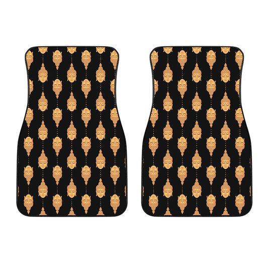 Buddha Pattern Print Front Car Floor Mats