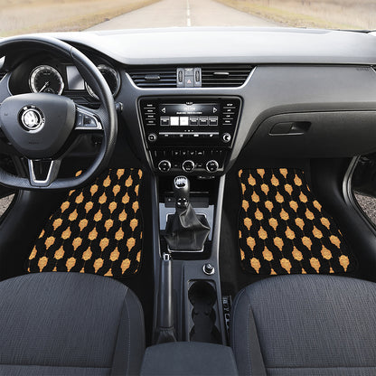 Buddha Pattern Print Front Car Floor Mats
