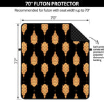 Buddha Pattern Print Futon Protector