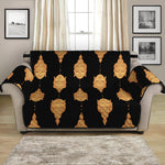 Buddha Pattern Print Loveseat Protector