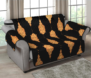 Buddha Pattern Print Loveseat Protector