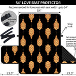 Buddha Pattern Print Loveseat Protector