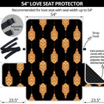 Buddha Pattern Print Loveseat Protector