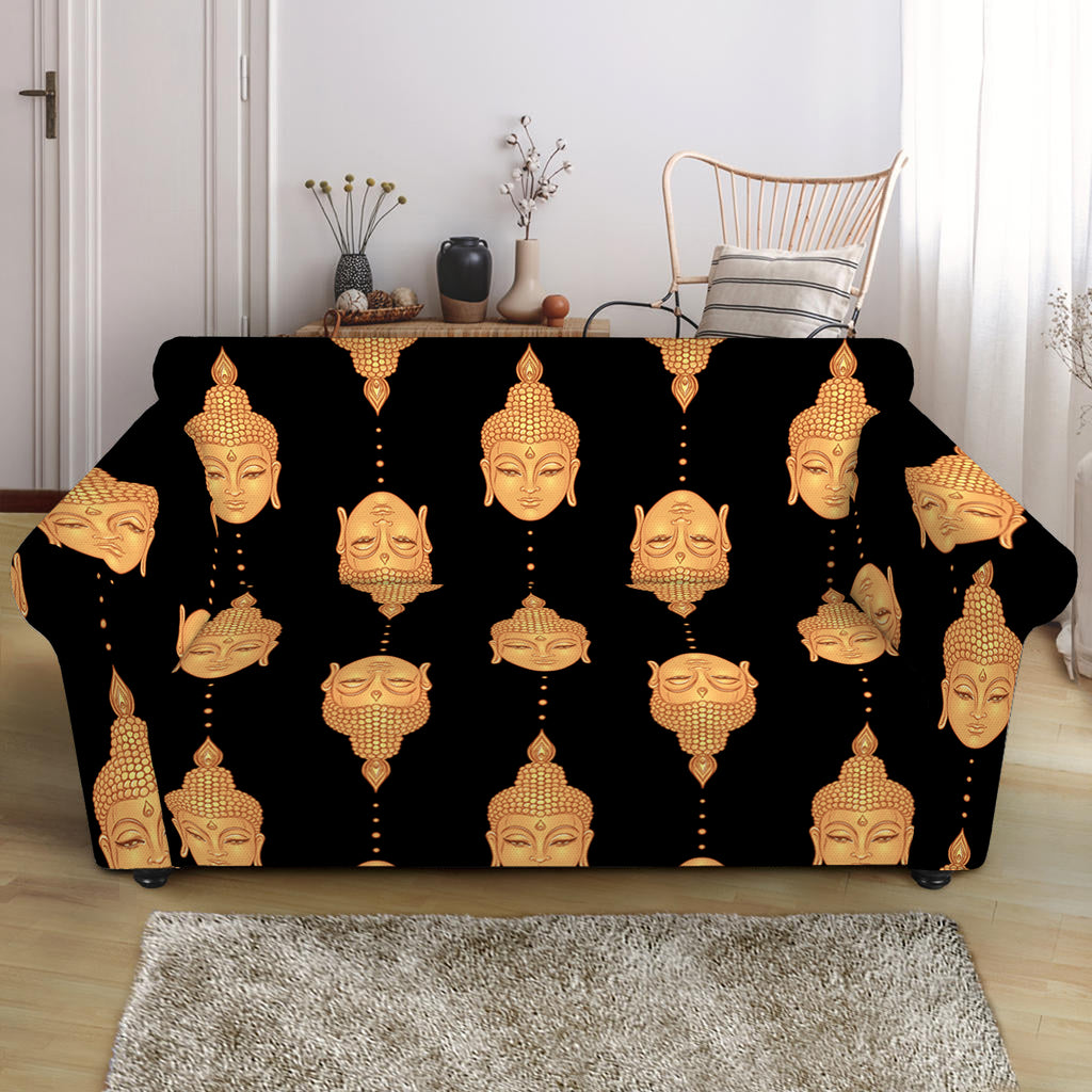 Buddha Pattern Print Loveseat Slipcover