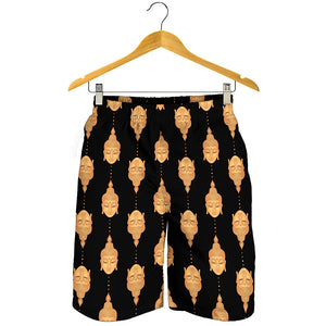 Buddha Pattern Print Men's Shorts