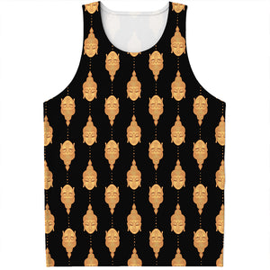 Buddha Pattern Print Men's Tank Top