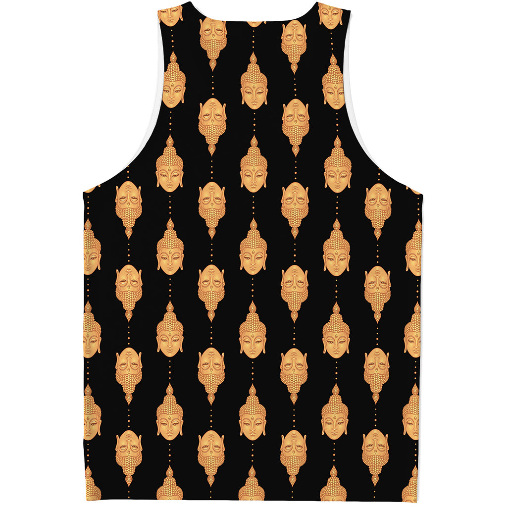 Buddha Pattern Print Men's Tank Top