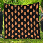 Buddha Pattern Print Quilt