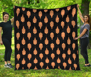 Buddha Pattern Print Quilt