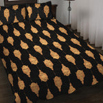 Buddha Pattern Print Quilt Bed Set