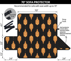 Buddha Pattern Print Sofa Protector