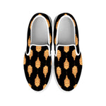 Buddha Pattern Print White Slip On Shoes