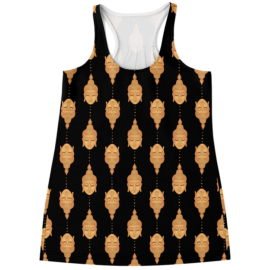 Buddha Pattern Print Women's Racerback Tank Top