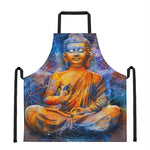 Buddha Statue Mandala Print Apron