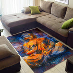 Buddha Statue Mandala Print Area Rug GearFrost