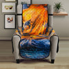 Buddha Statue Mandala Print Armchair Protector