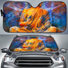 Buddha Statue Mandala Print Car Sun Shade GearFrost