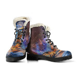 Buddha Statue Mandala Print Comfy Boots GearFrost