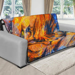 Buddha Statue Mandala Print Futon Protector