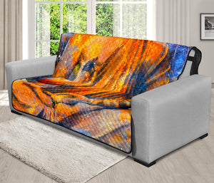 Buddha Statue Mandala Print Futon Protector