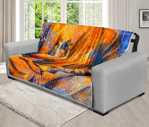 Buddha Statue Mandala Print Futon Protector