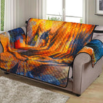 Buddha Statue Mandala Print Loveseat Protector