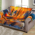 Buddha Statue Mandala Print Loveseat Protector