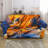 Buddha Statue Mandala Print Loveseat Slipcover