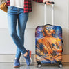 Buddha Statue Mandala Print Luggage Cover GearFrost