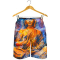Buddha Statue Mandala Print Men's Shorts