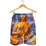 Buddha Statue Mandala Print Men's Shorts