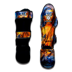 Buddha Statue Mandala Print Muay Thai Shin Guard